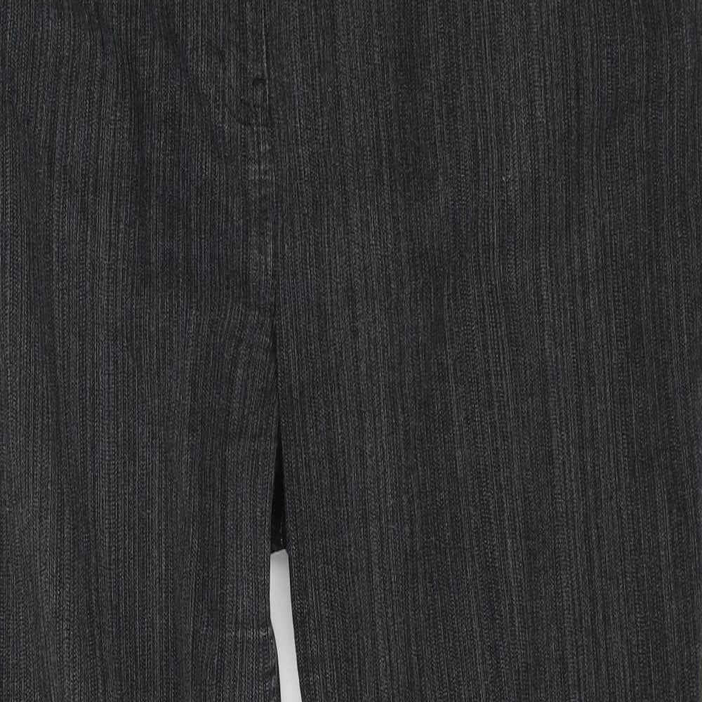 Per Una Womens Grey  Denim Bootcut Jeans Size 16 L26 in