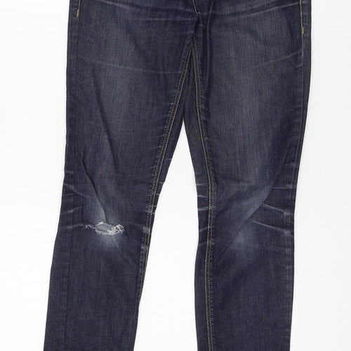 Topshop Womens Blue  Denim Skinny Jeans Size 28 in L32 in