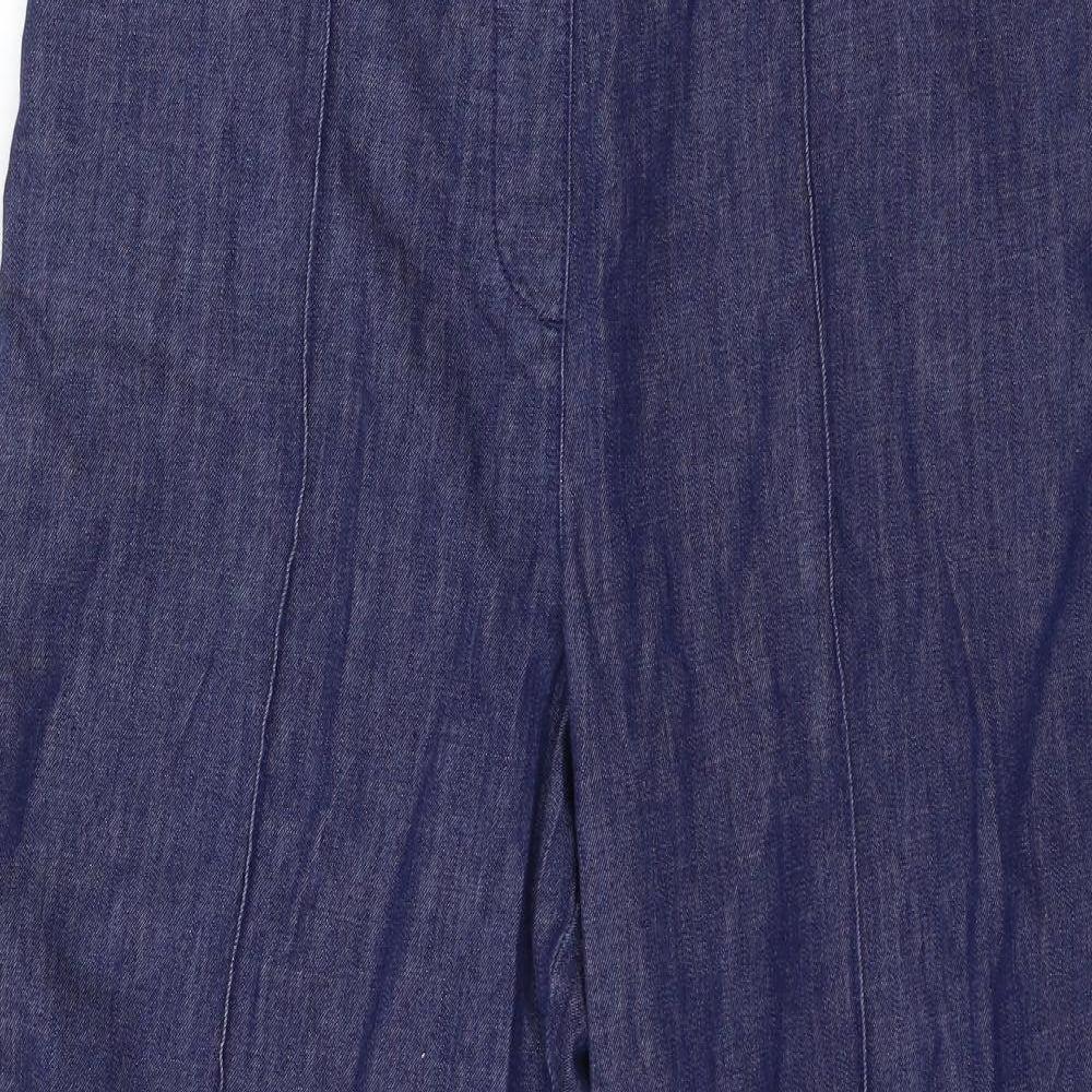Marks and Spencer Womens Blue  Denim Straight Jeans Size 16 L26 in