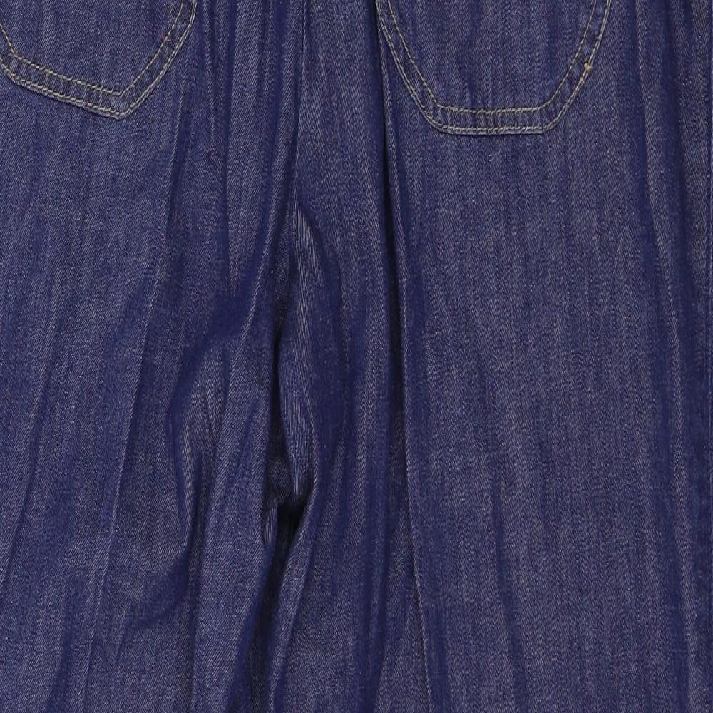 Marks and Spencer Womens Blue  Denim Straight Jeans Size 16 L26 in