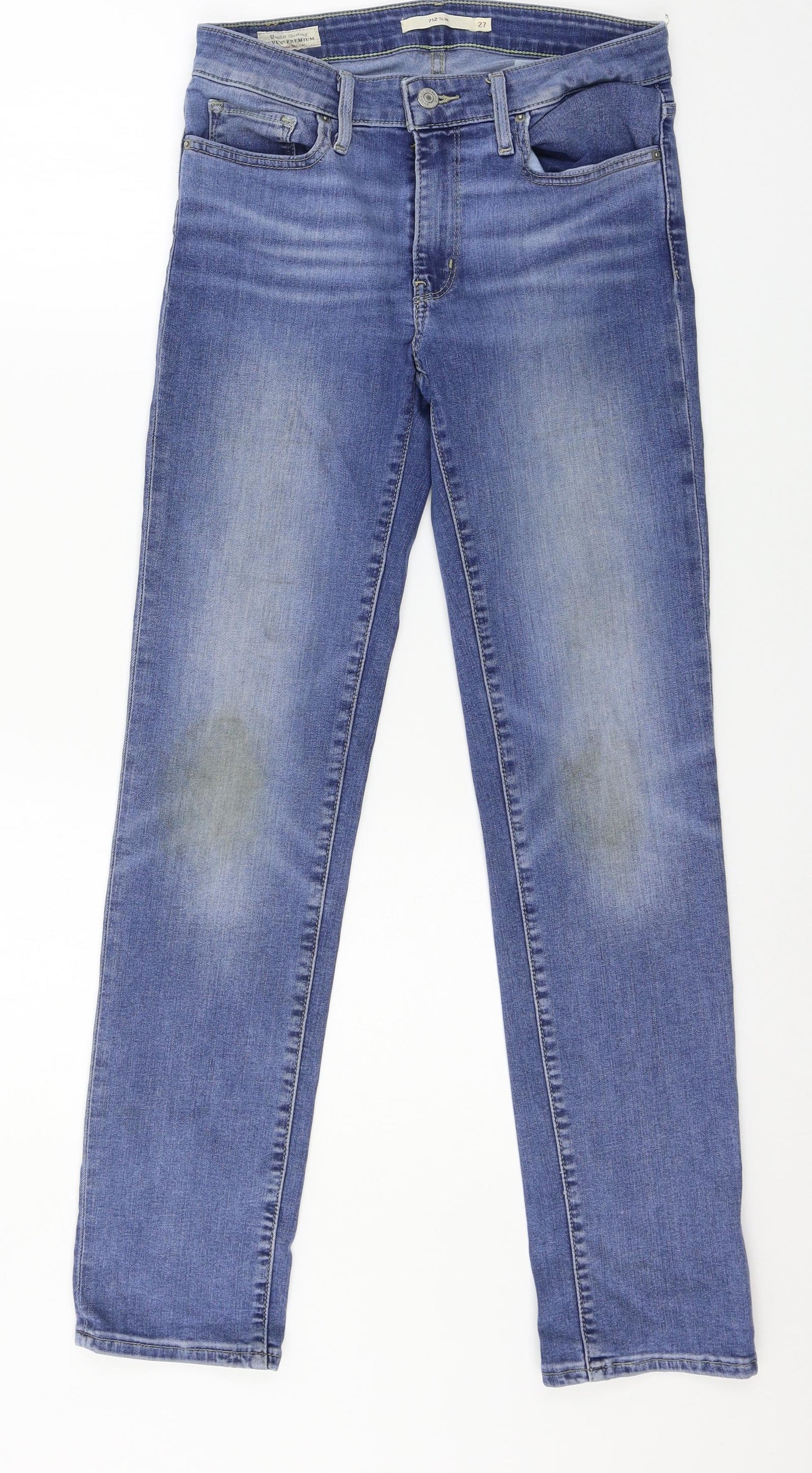 Levi's Womens Blue  Denim Skinny Jeans Size 27 in L29 in