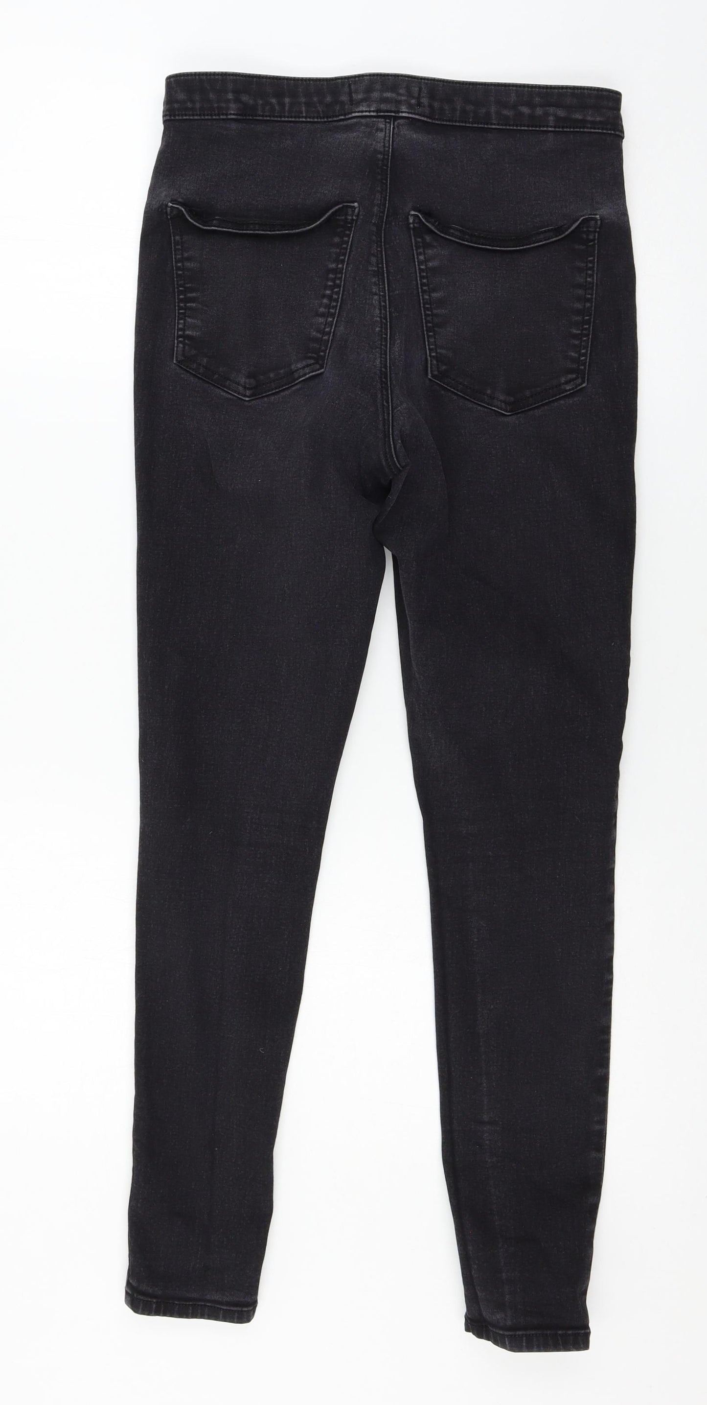 Topshop Womens Black  Denim Skinny Jeans Size 32 in L32 in