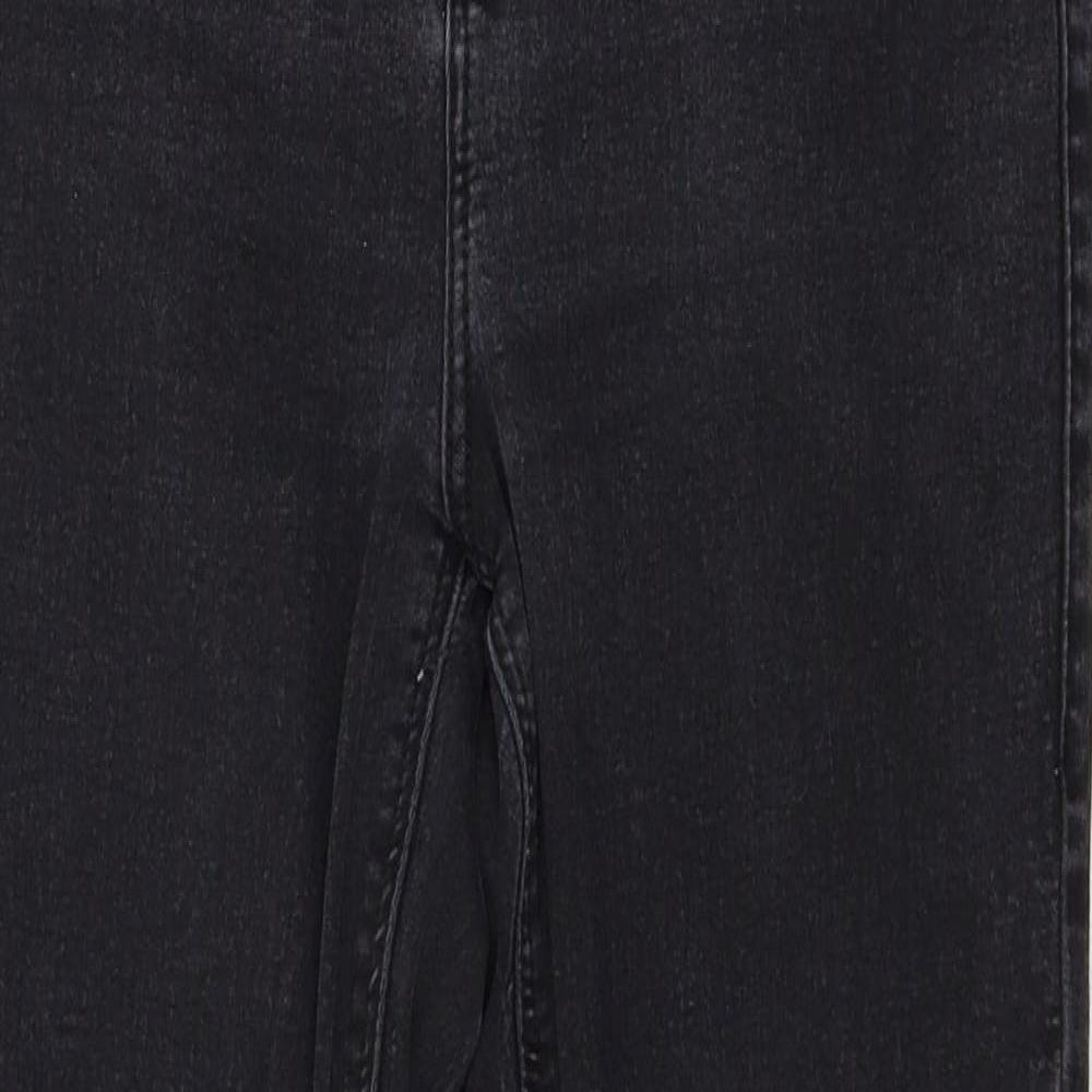 Topshop Womens Black  Denim Skinny Jeans Size 32 in L32 in