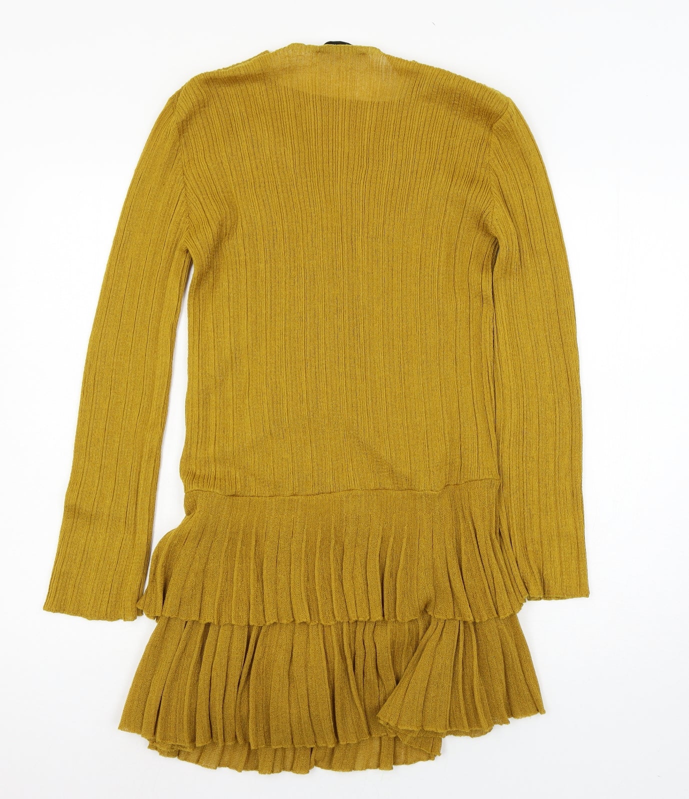Zara Womens Yellow   Skater Dress  Size S