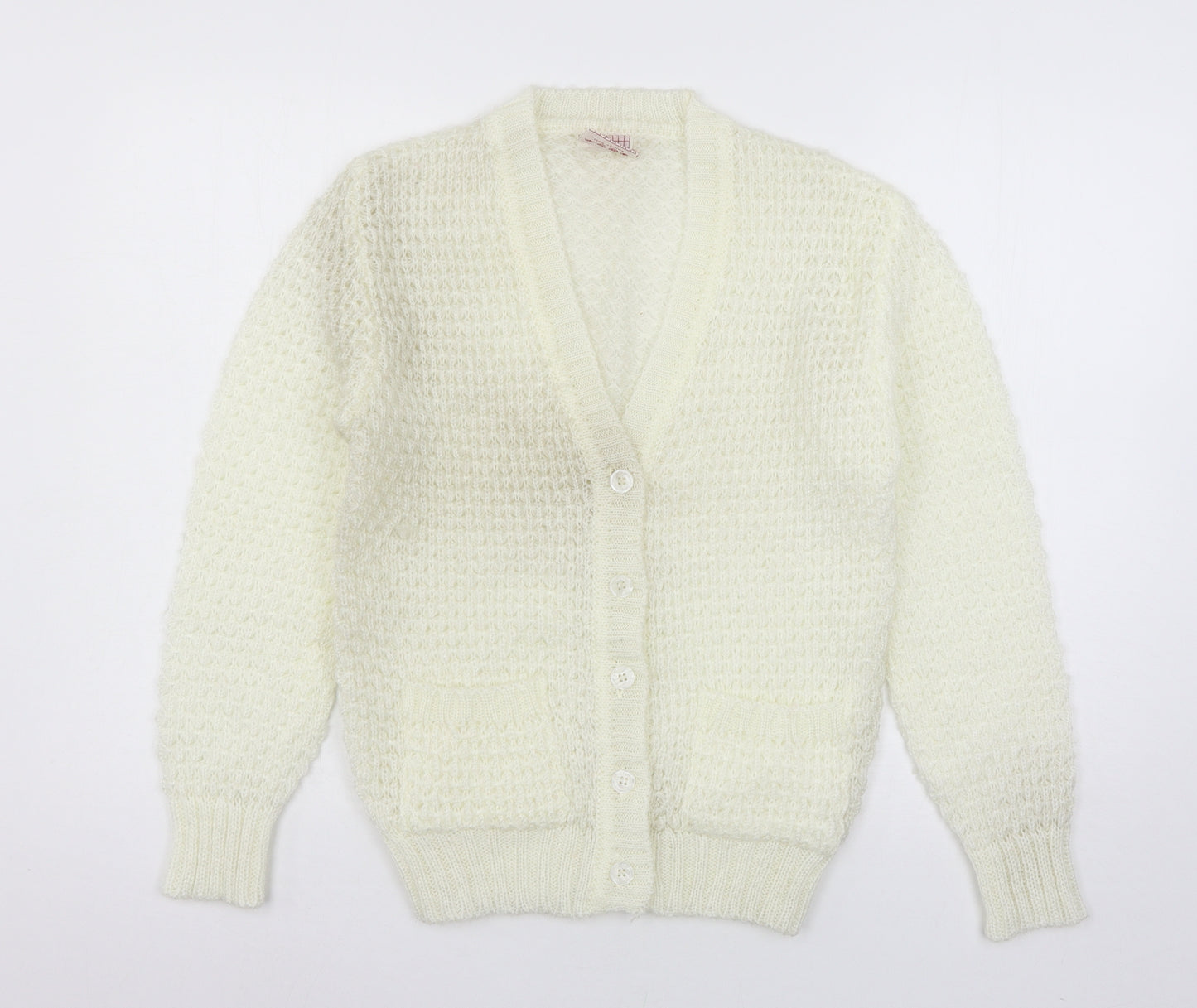 Sunhanit Womens Ivory  Knit Cardigan Jumper Size S