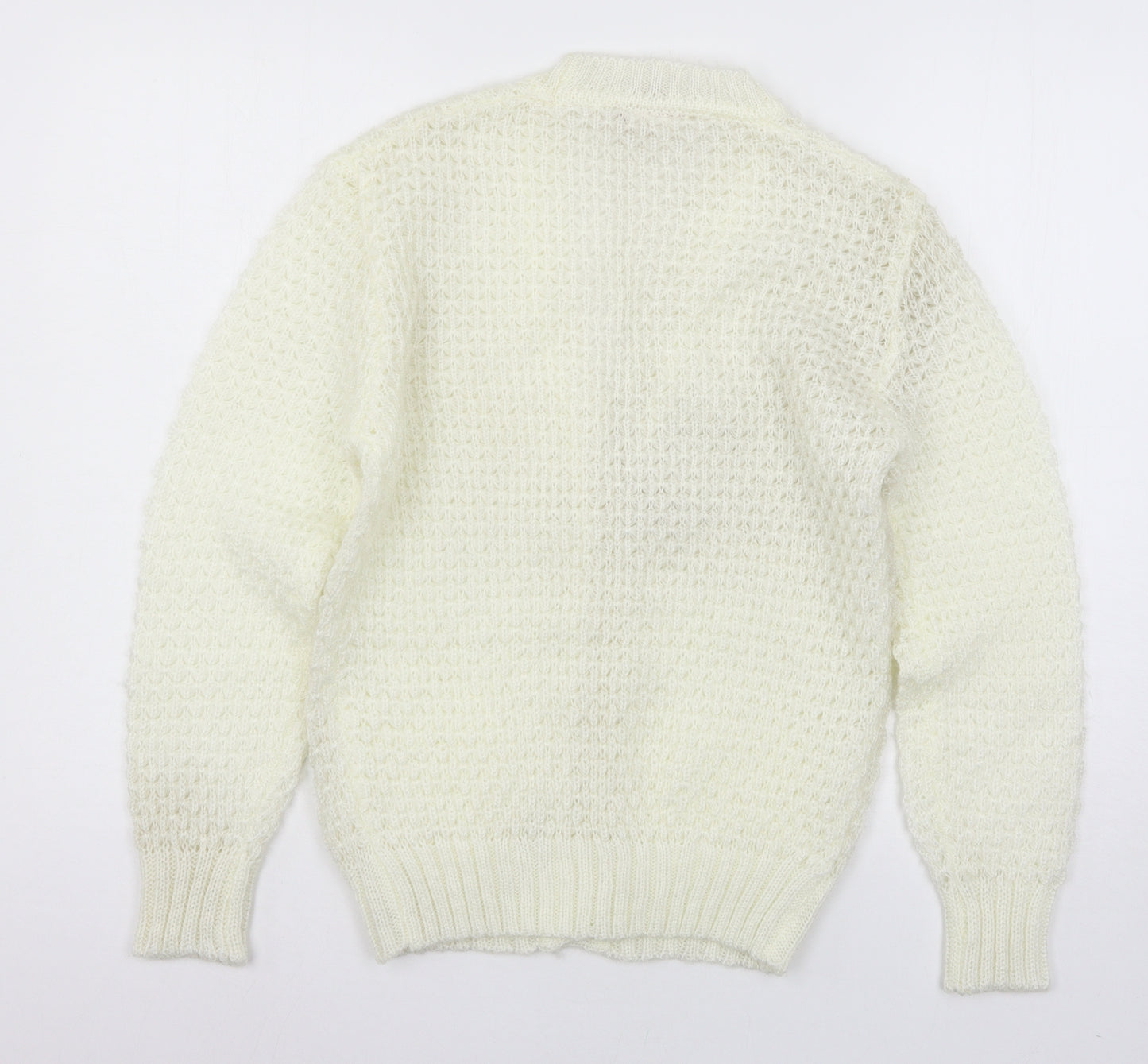 Sunhanit Womens Ivory  Knit Cardigan Jumper Size S
