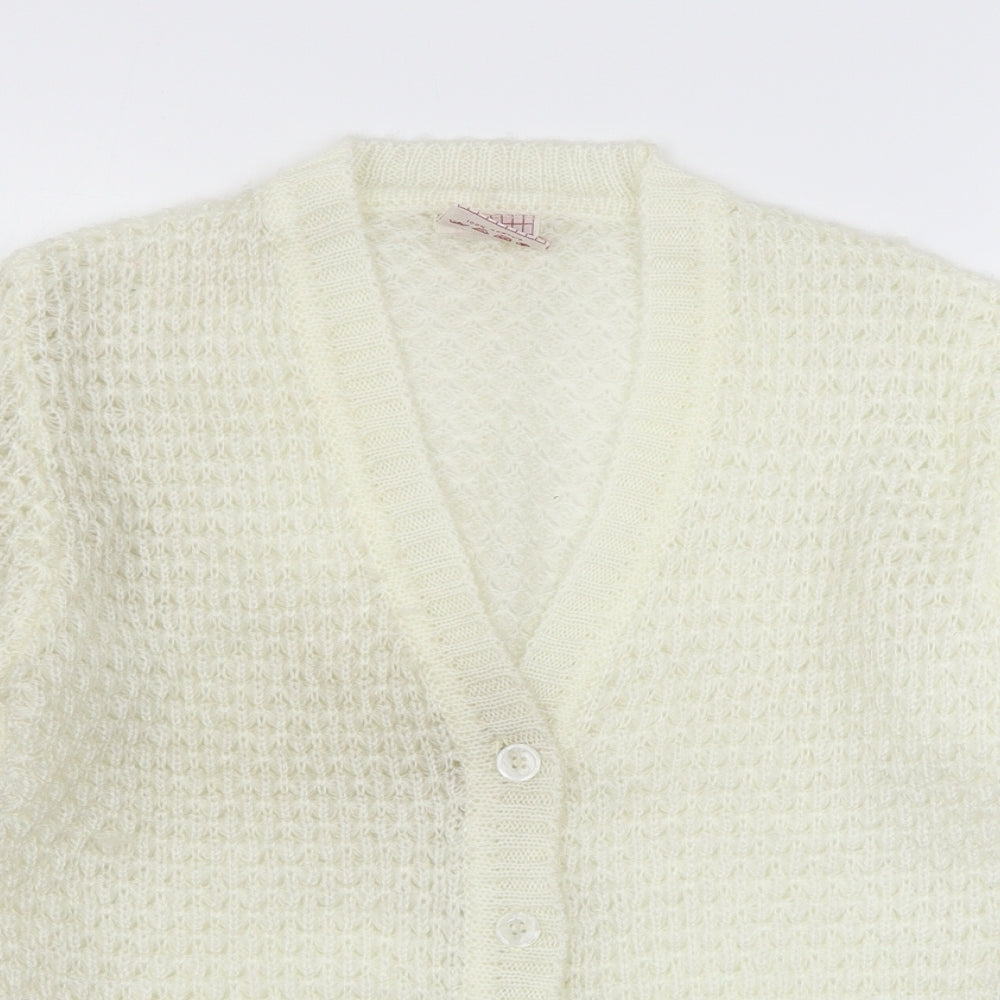 Sunhanit Womens Ivory  Knit Cardigan Jumper Size S