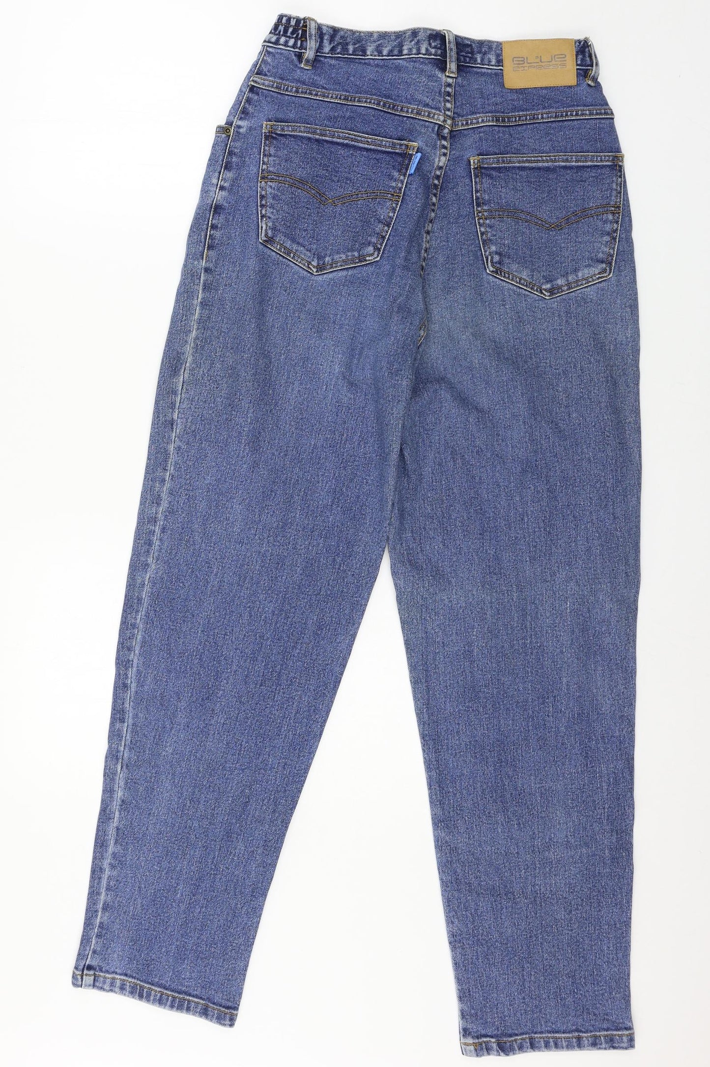 Blue Express Womens Blue  Denim Straight Jeans Size 14 L29 in