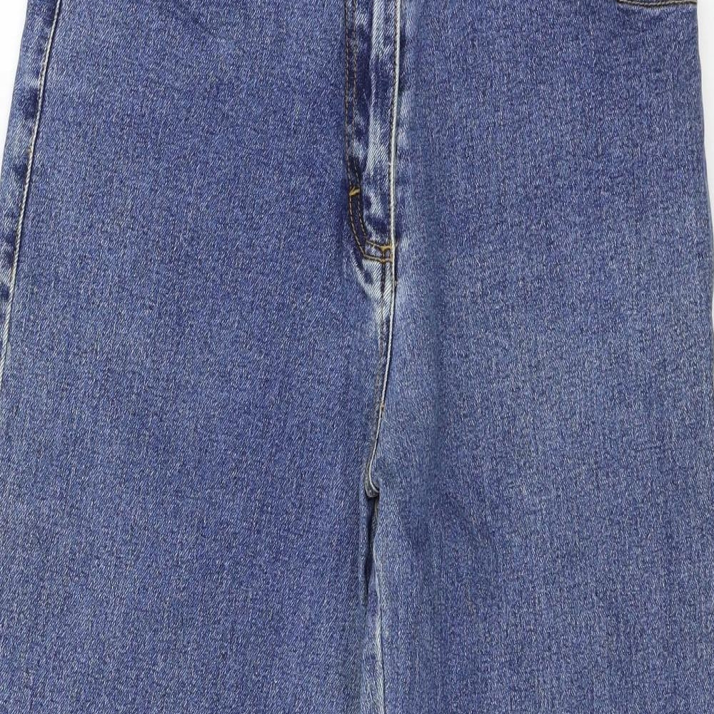 Blue Express Womens Blue  Denim Straight Jeans Size 14 L29 in