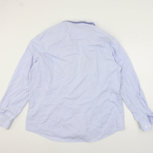 Burton Mens Blue    Button-Up Size 17.5