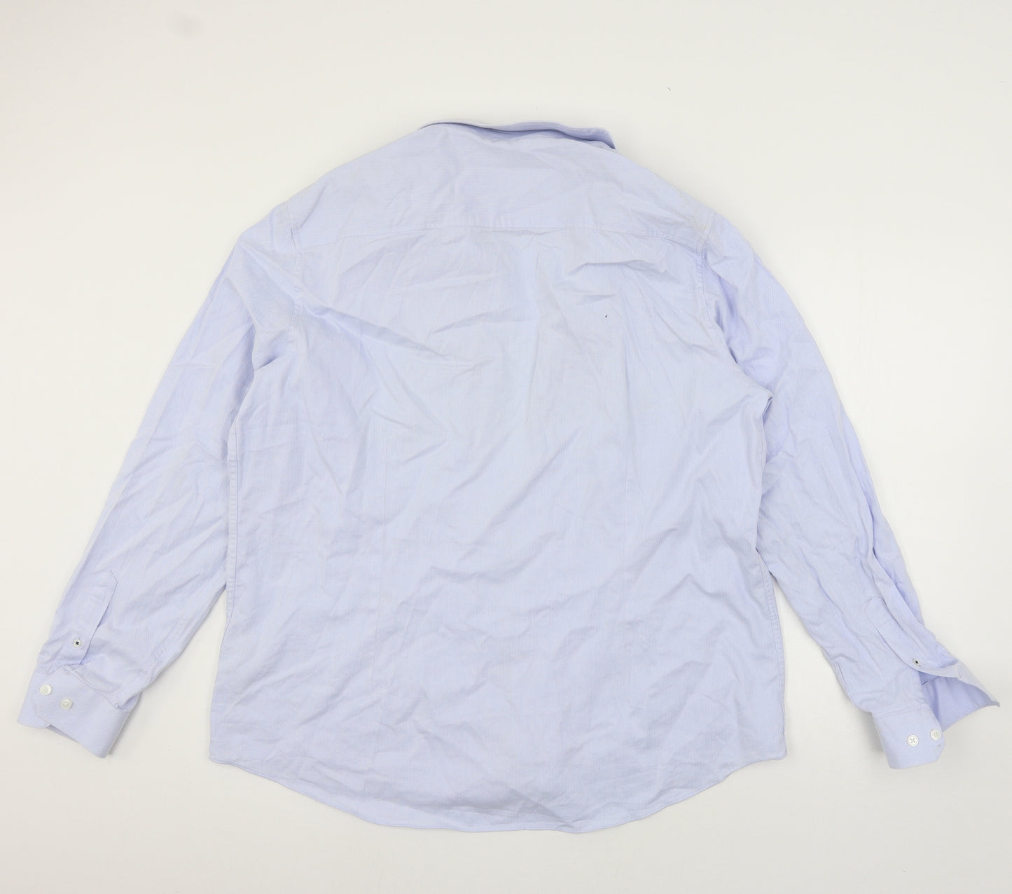 Burton Mens Blue    Button-Up Size 17.5