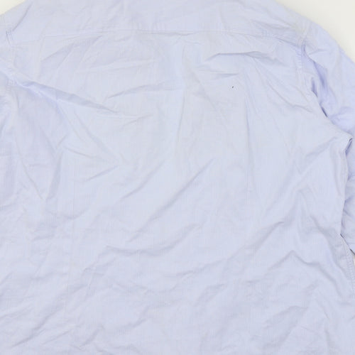 Burton Mens Blue    Button-Up Size 17.5