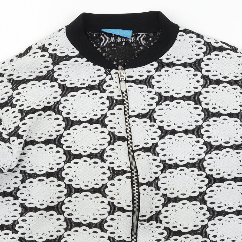 Koopai Womens Black  Jersey Jacket  Size S