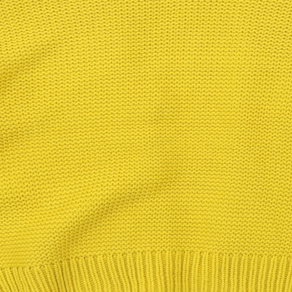 TU Womens Yellow  Knit Cardigan Jumper Size 10
