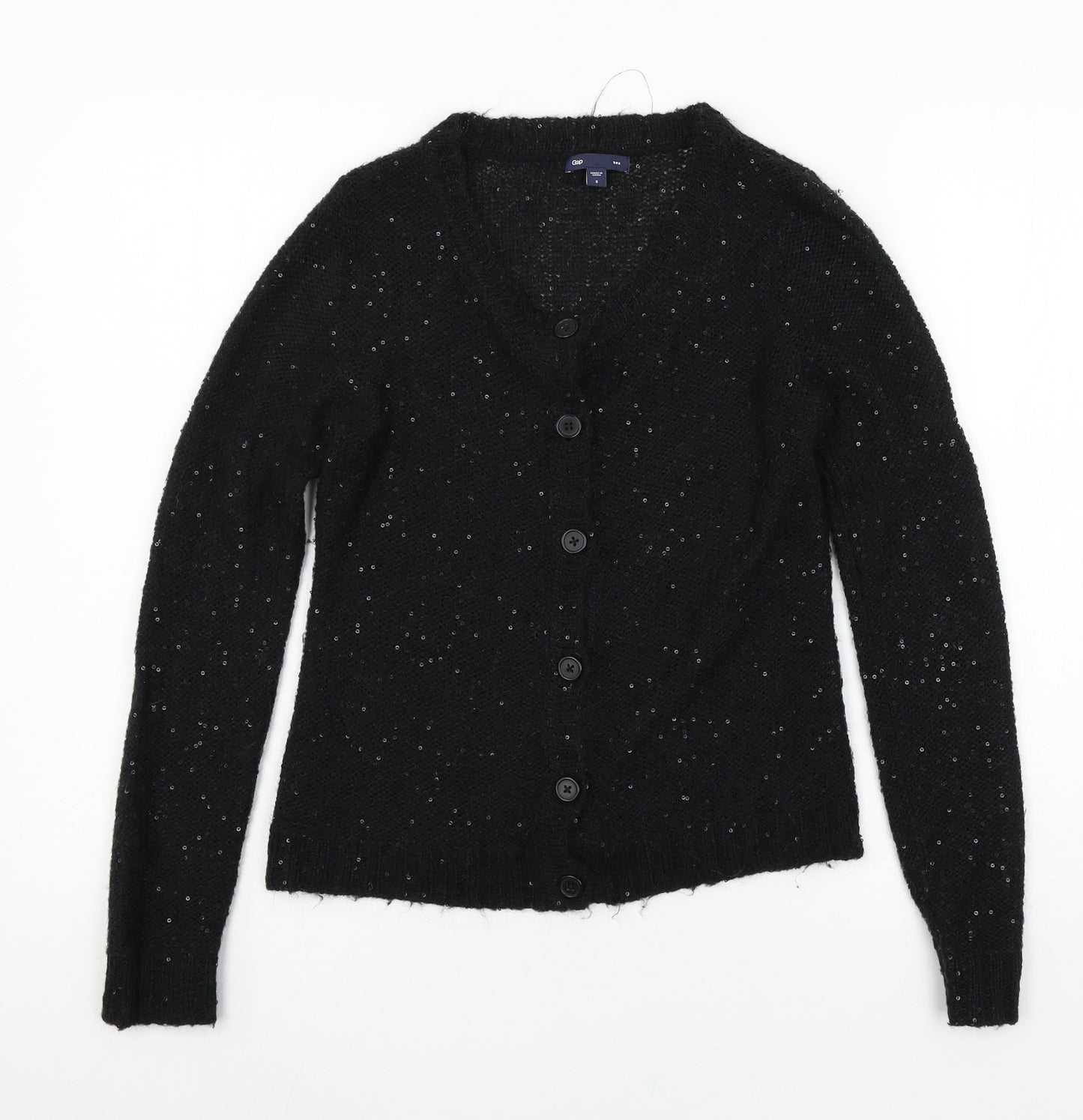 Gap Womens Black  Knit Cardigan Jumper Size S