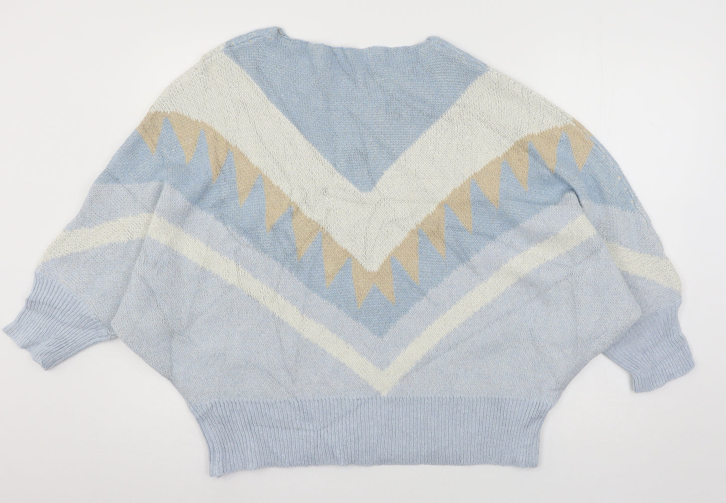 Miss Look Womens Blue  Knit Cardigan Jumper Size S