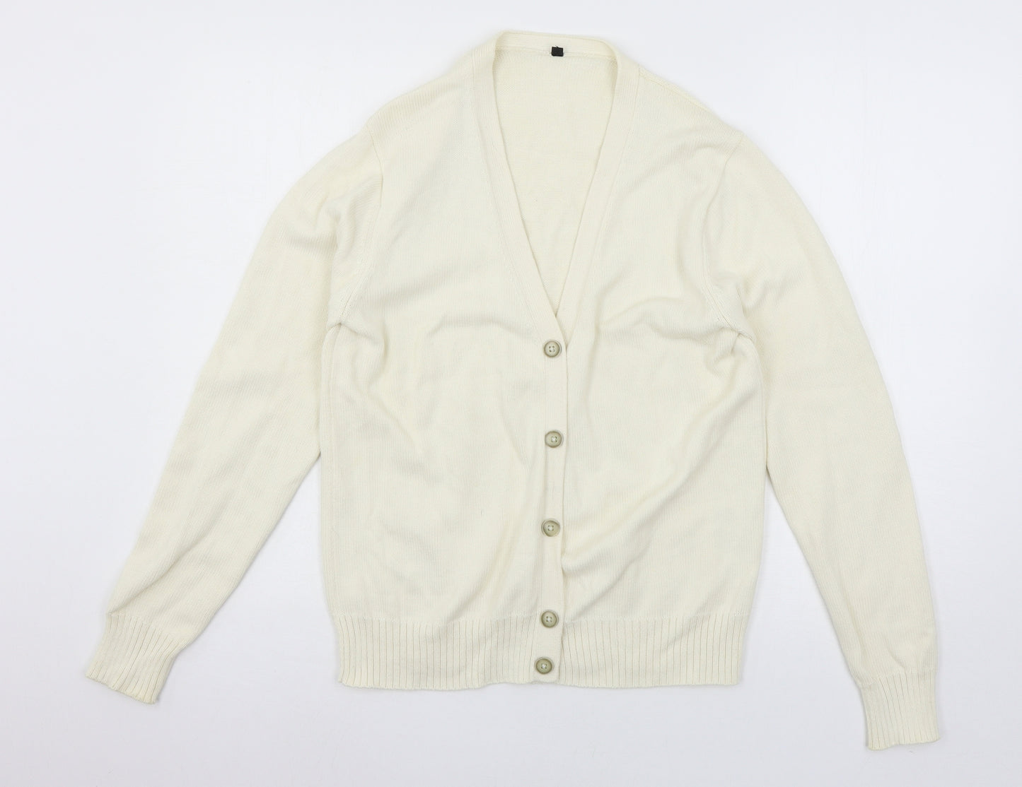 George Womens Ivory  Knit Cardigan Jumper Size S