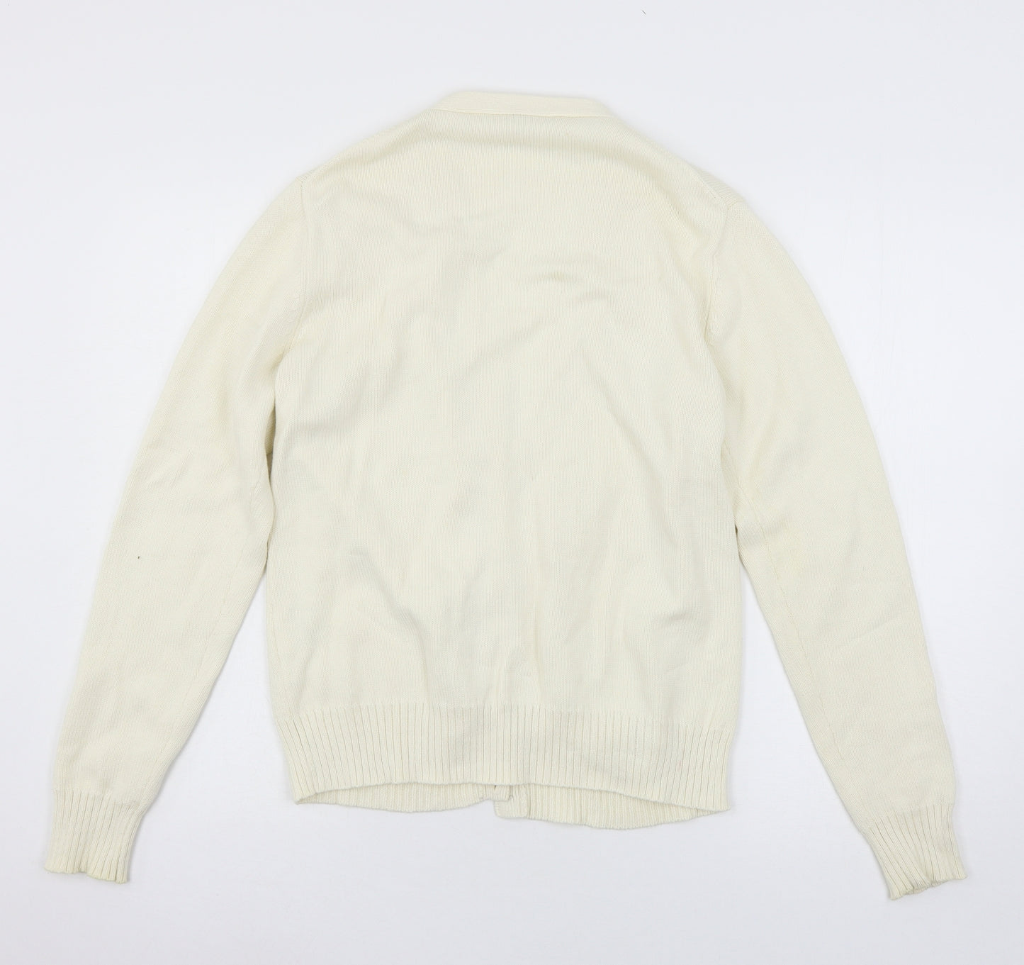 George Womens Ivory  Knit Cardigan Jumper Size S