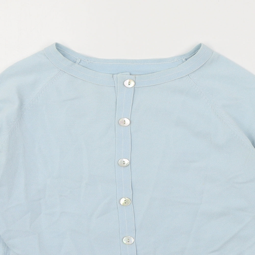Jesire Womens Blue  Knit Cardigan Jumper Size S