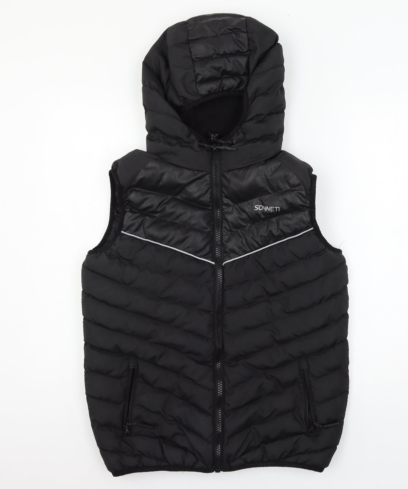 Sonetti Boys Black   Gilet Jacket Size 13-14 Years
