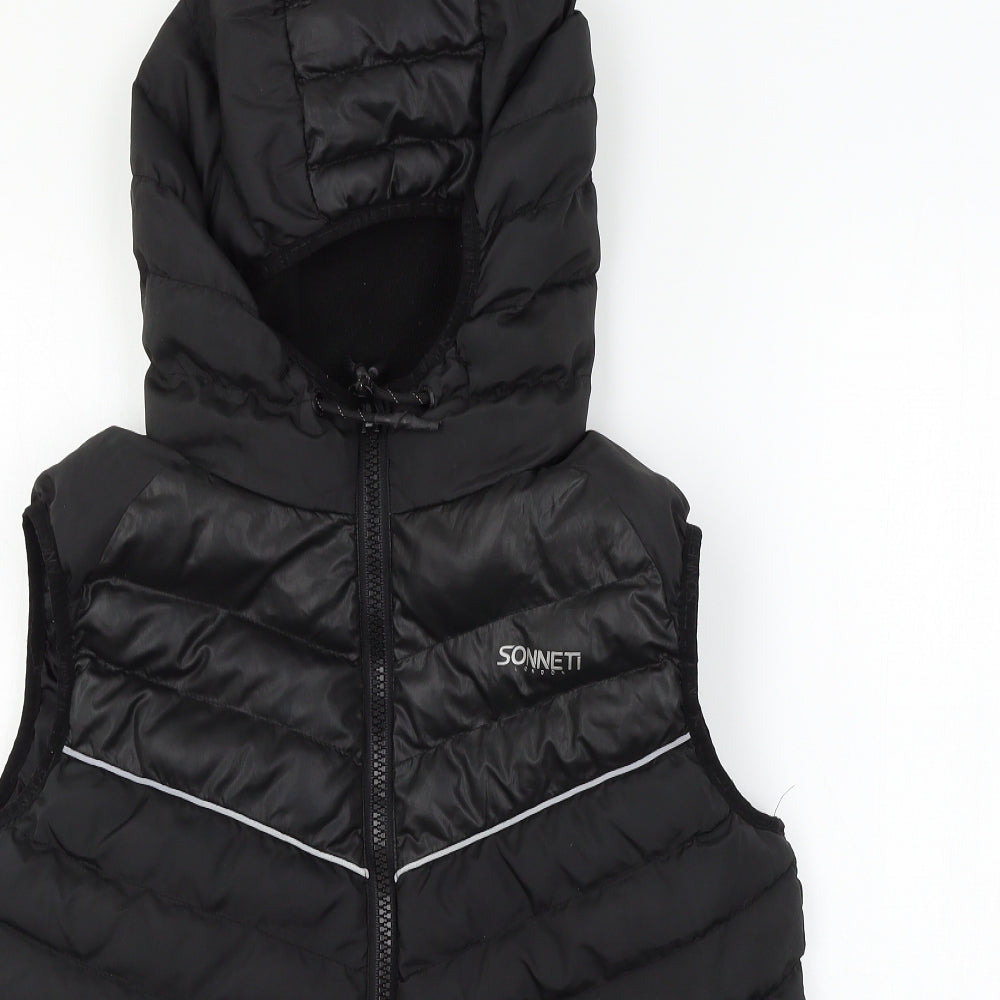 Sonetti Boys Black   Gilet Jacket Size 13-14 Years