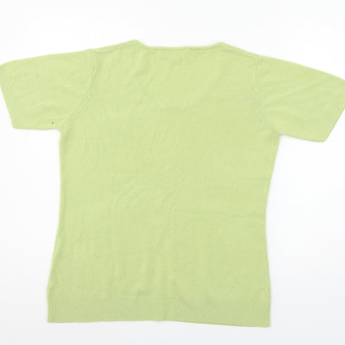 Daxon Womens Green   Basic T-Shirt Size 14