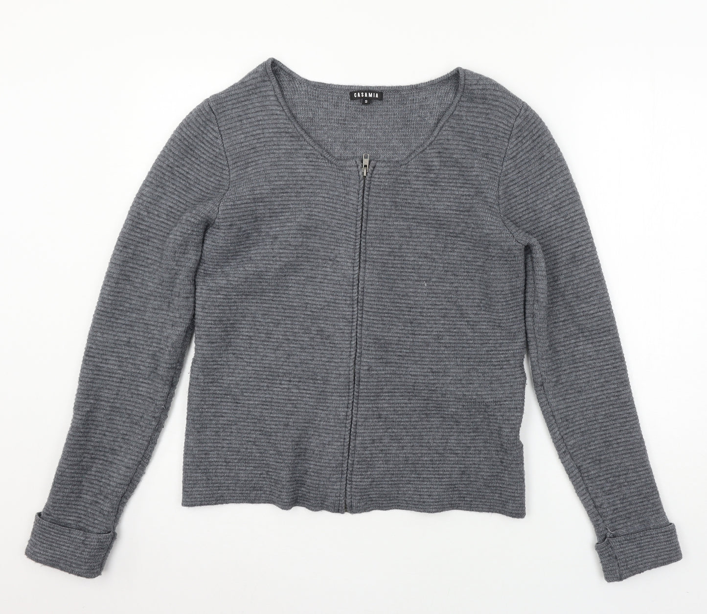 CASAMIA Womens Grey  Knit Cardigan Jumper Size S