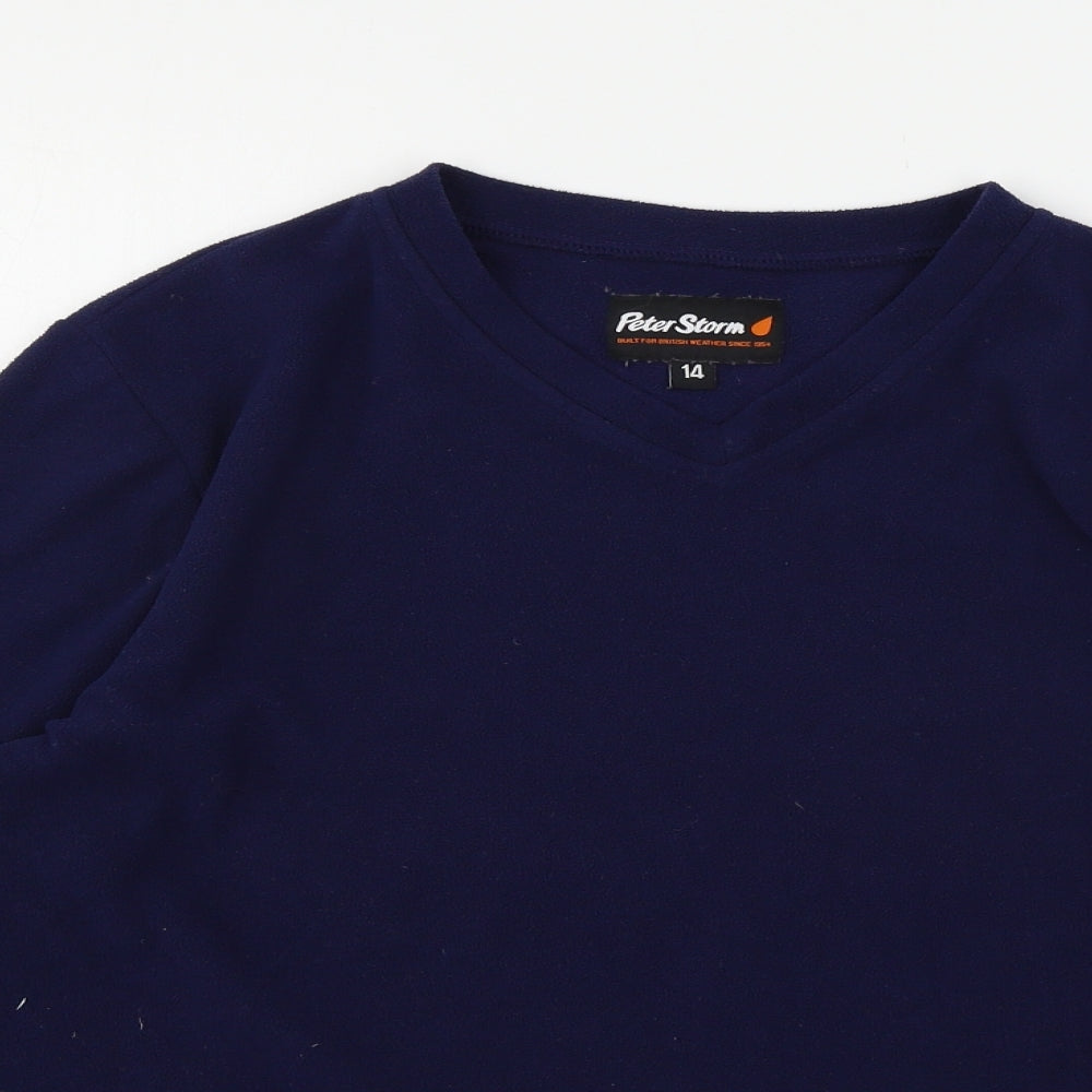 Peter Storm Womens Black  Fleece Pullover Jumper Size 14