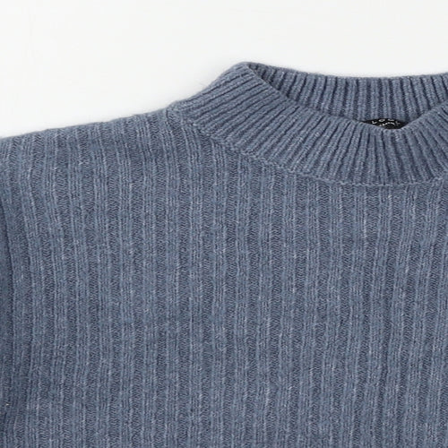 New Look Girls Blue  Knit Pullover Jumper Size 10 Years