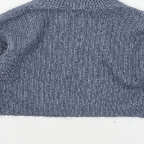 New Look Girls Blue  Knit Pullover Jumper Size 10 Years