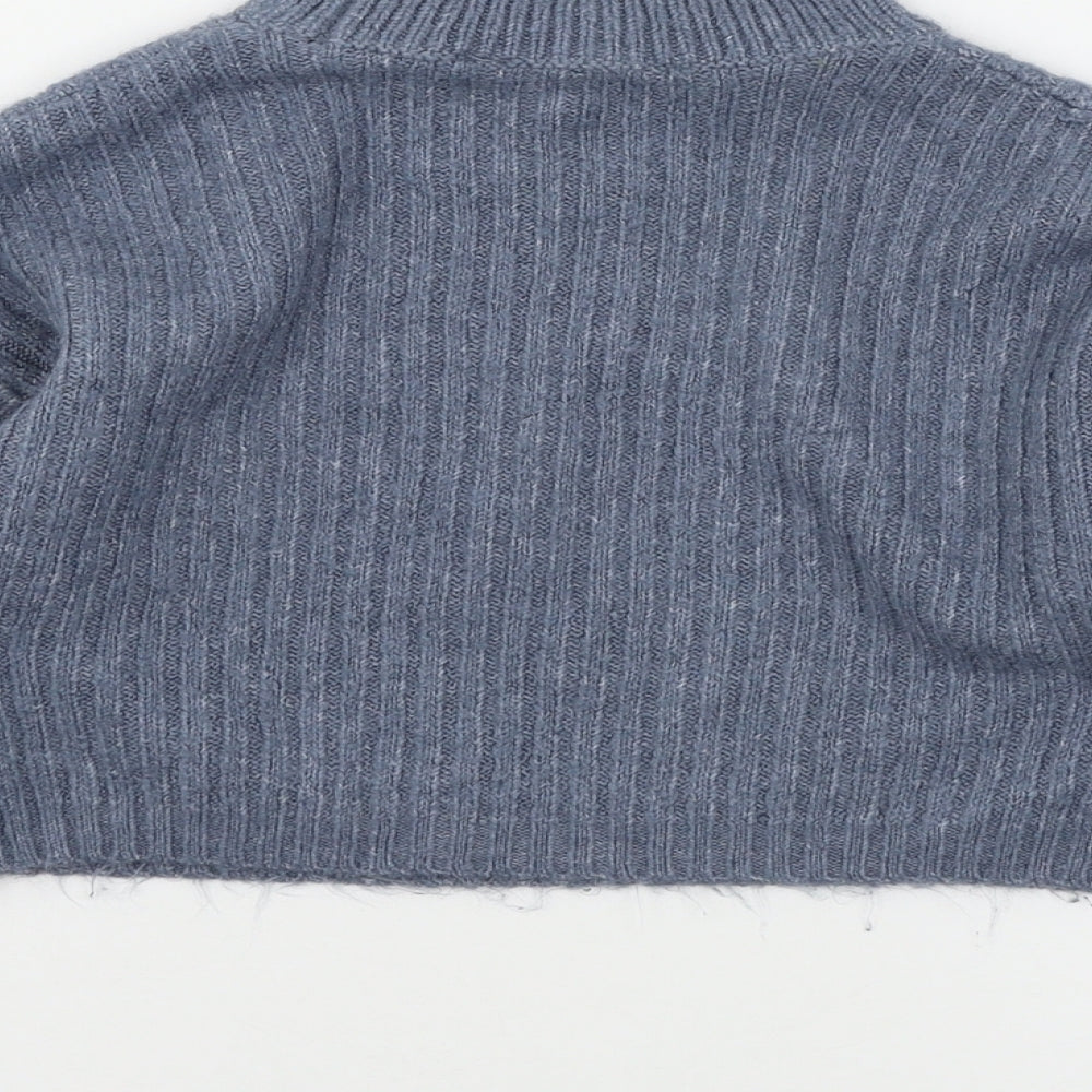 New Look Girls Blue  Knit Pullover Jumper Size 10 Years