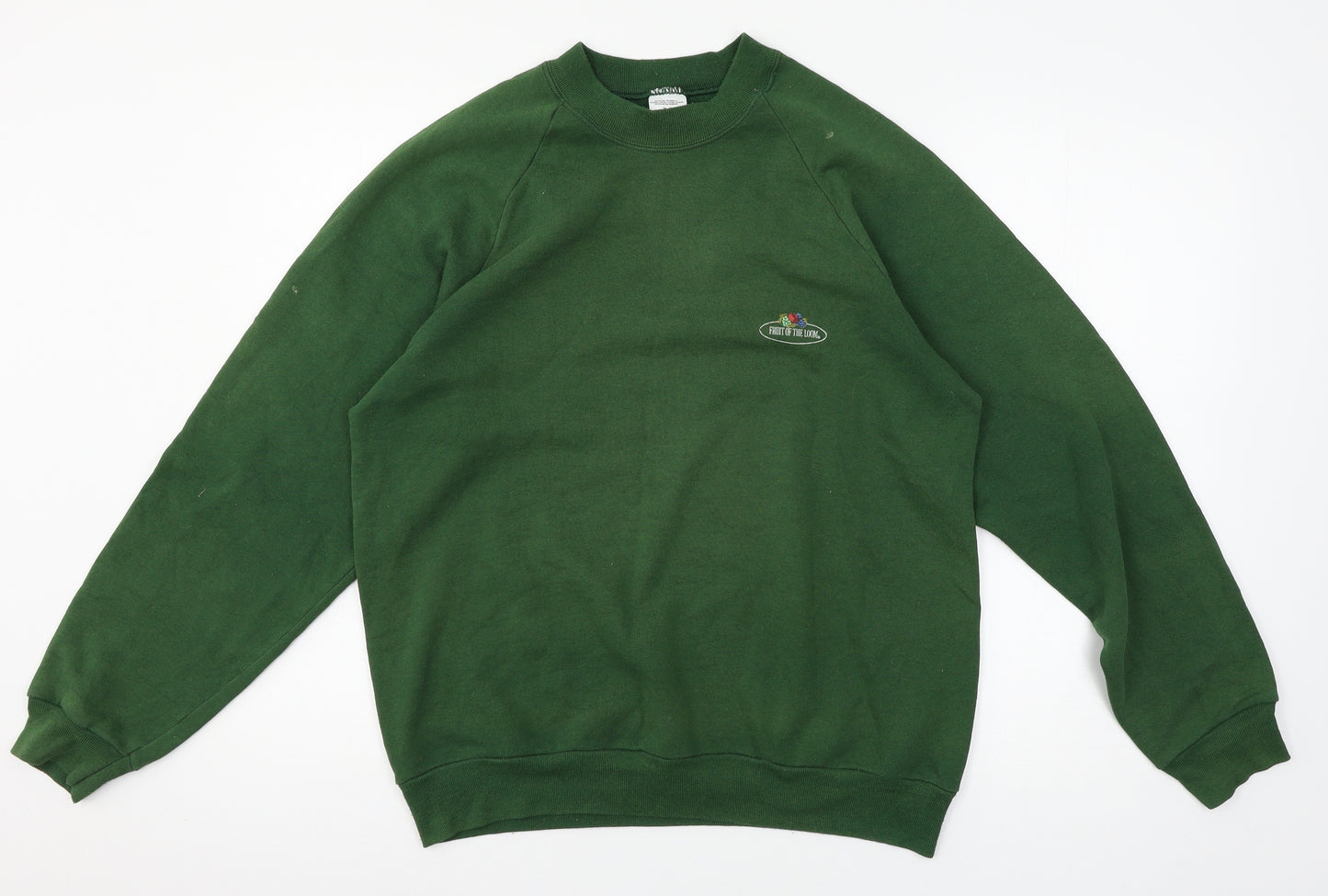 Fruit of the Loom Womens Green   Pullover Sweatshirt Size M