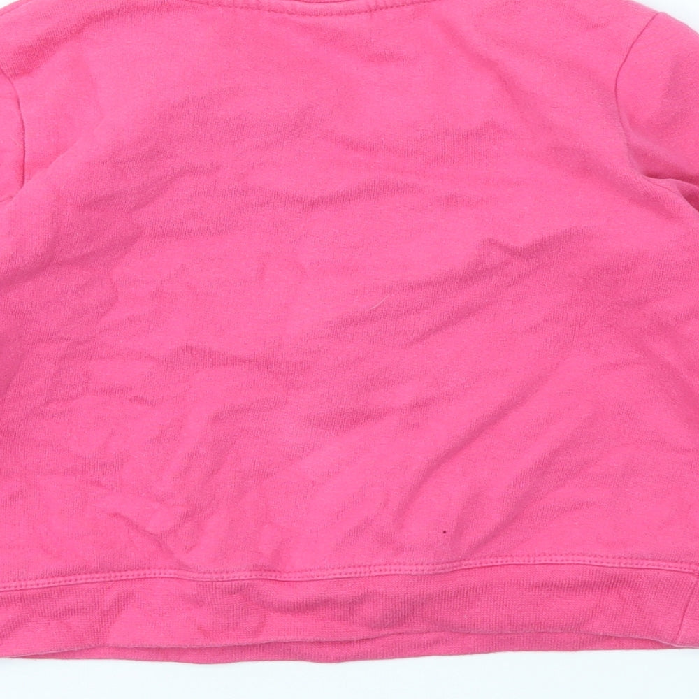 Disney Girls Pink   Pullover Jumper Size 8 Years