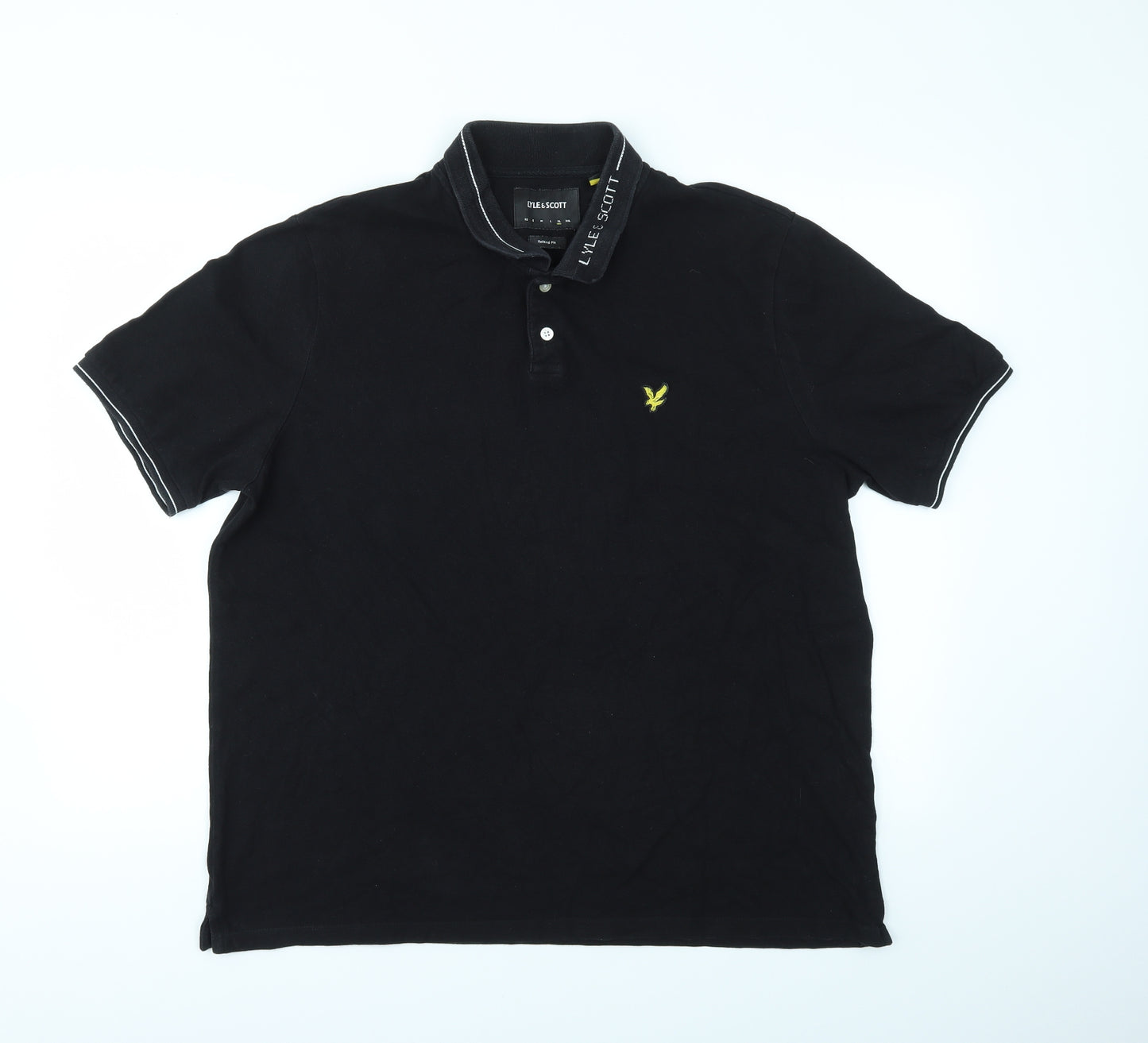 Lyle & Scott Mens Black    Polo Size XL