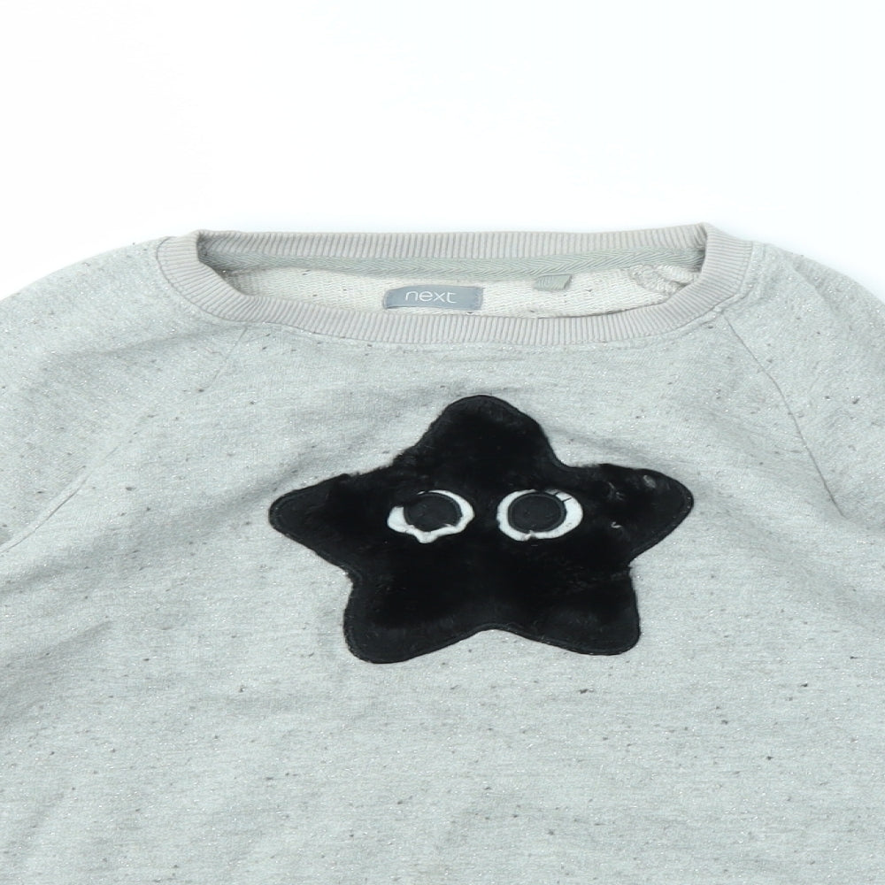NEXT Girls Grey   Pullover Jumper Size 9 Years