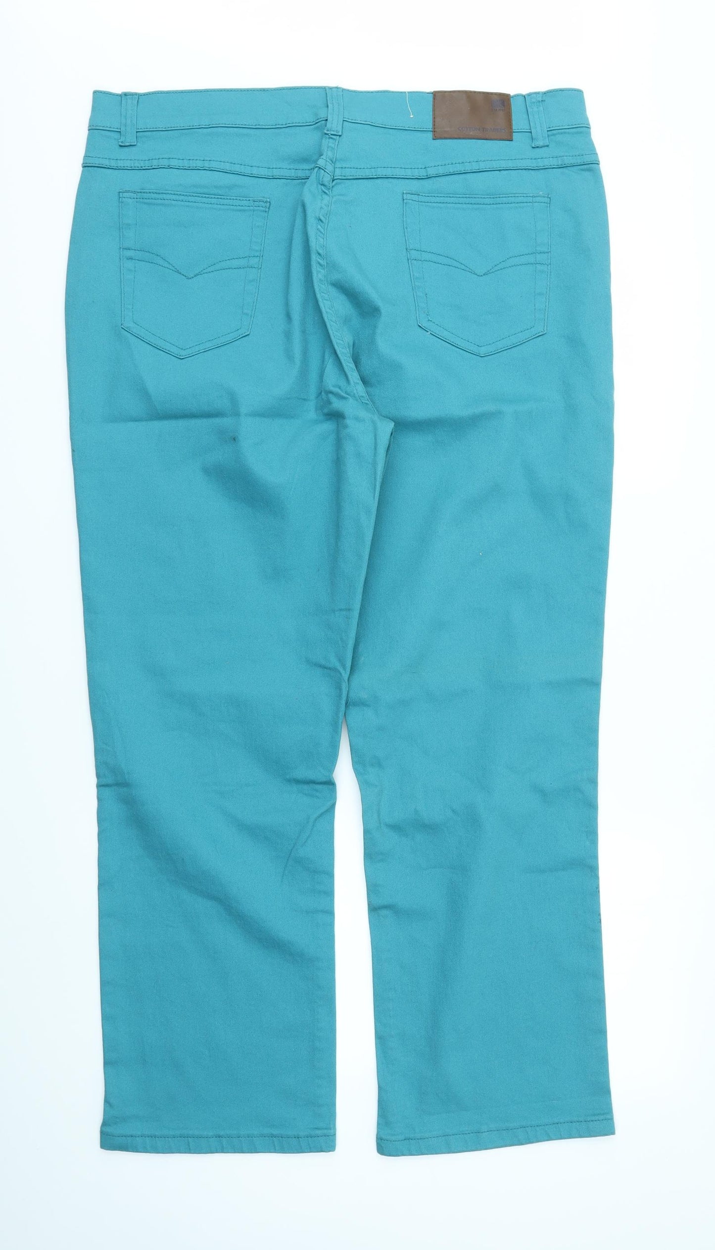 Cotton Traders Womens Blue   Straight Jeans Size 22 L30 in