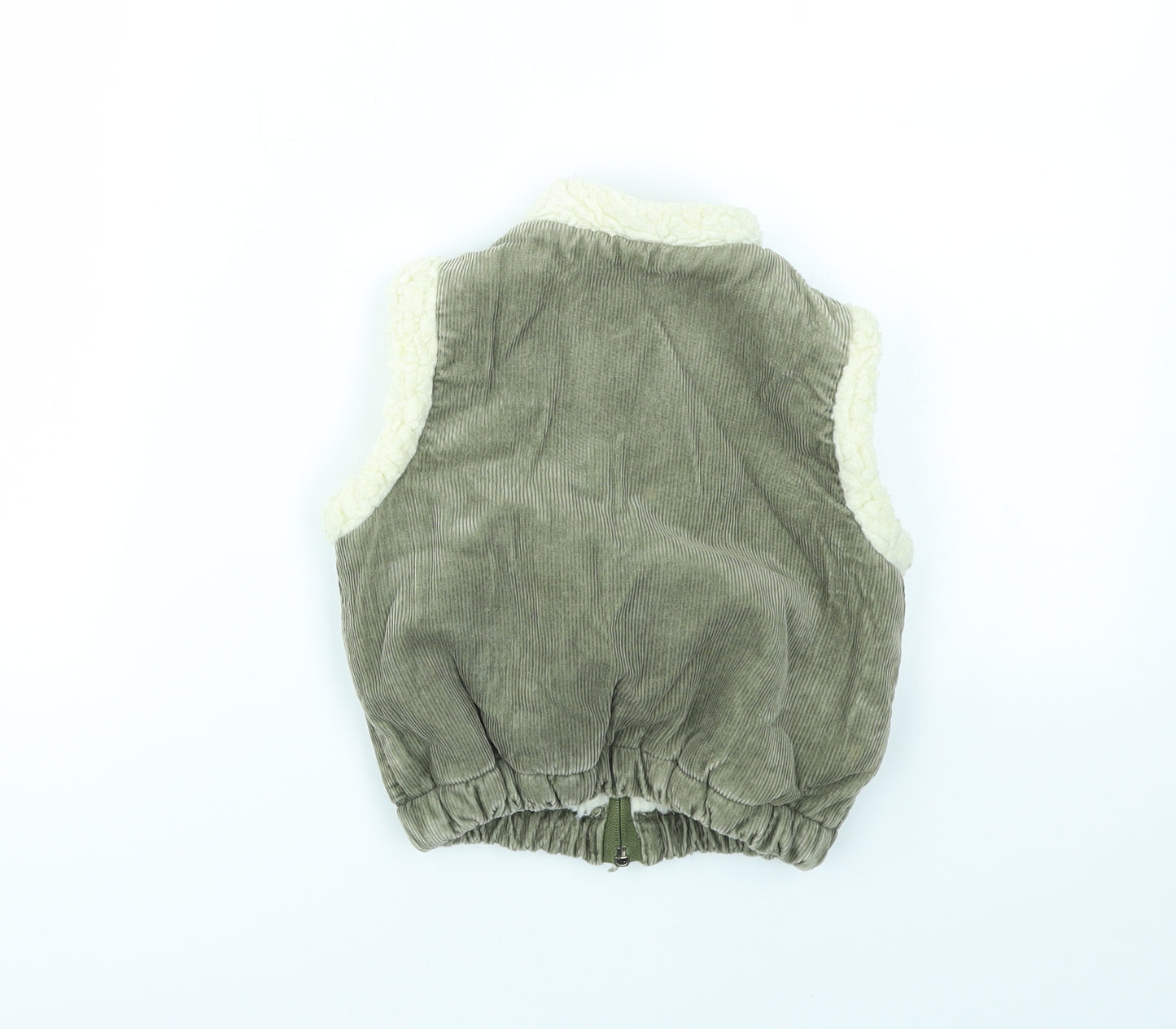 Preworn Boys Green   Gilet Jacket Size 3-4 Years