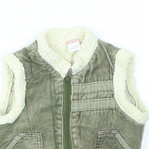 Preworn Boys Green   Gilet Jacket Size 3-4 Years