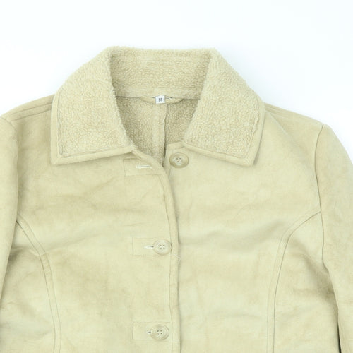 Preworn Womens Beige   Jacket Coat Size 14