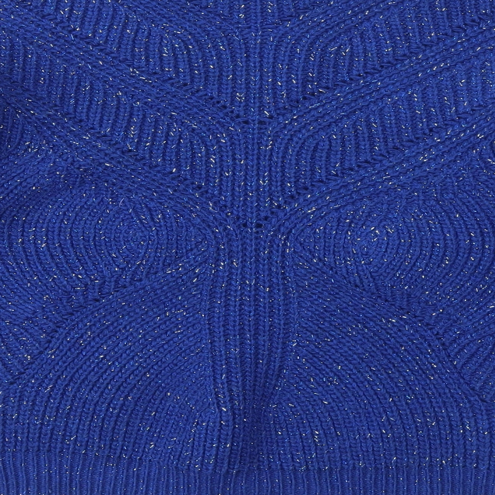 GUESS Womens Blue   Pullover Jumper Size M