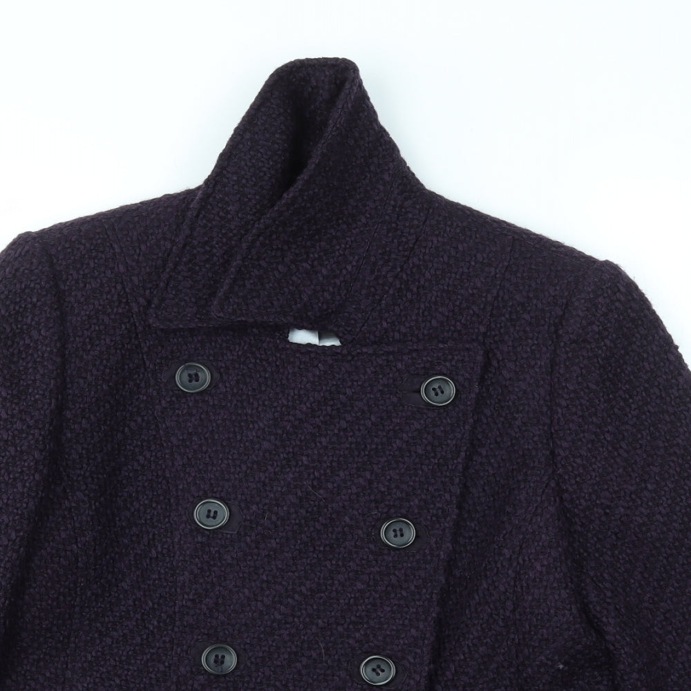 M&S Womens Purple   Jacket Coat Size 14
