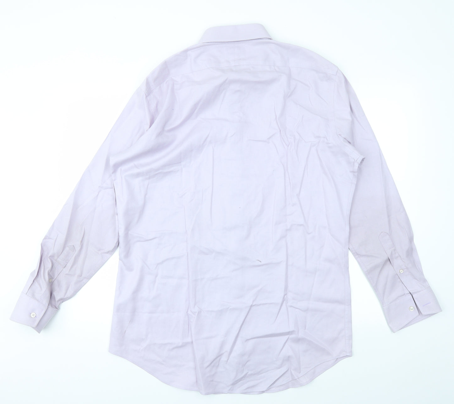 T.M.Lewin Mens Purple    Dress Shirt Size 17