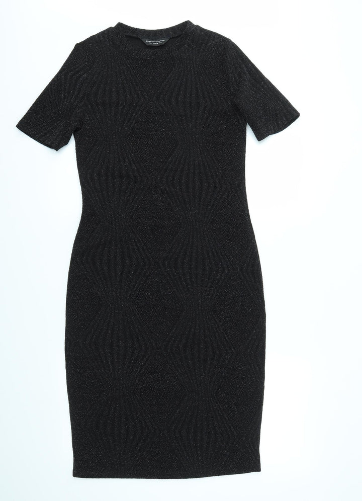 Dorothy Perkins Womens Black Fit & Flare Size 10