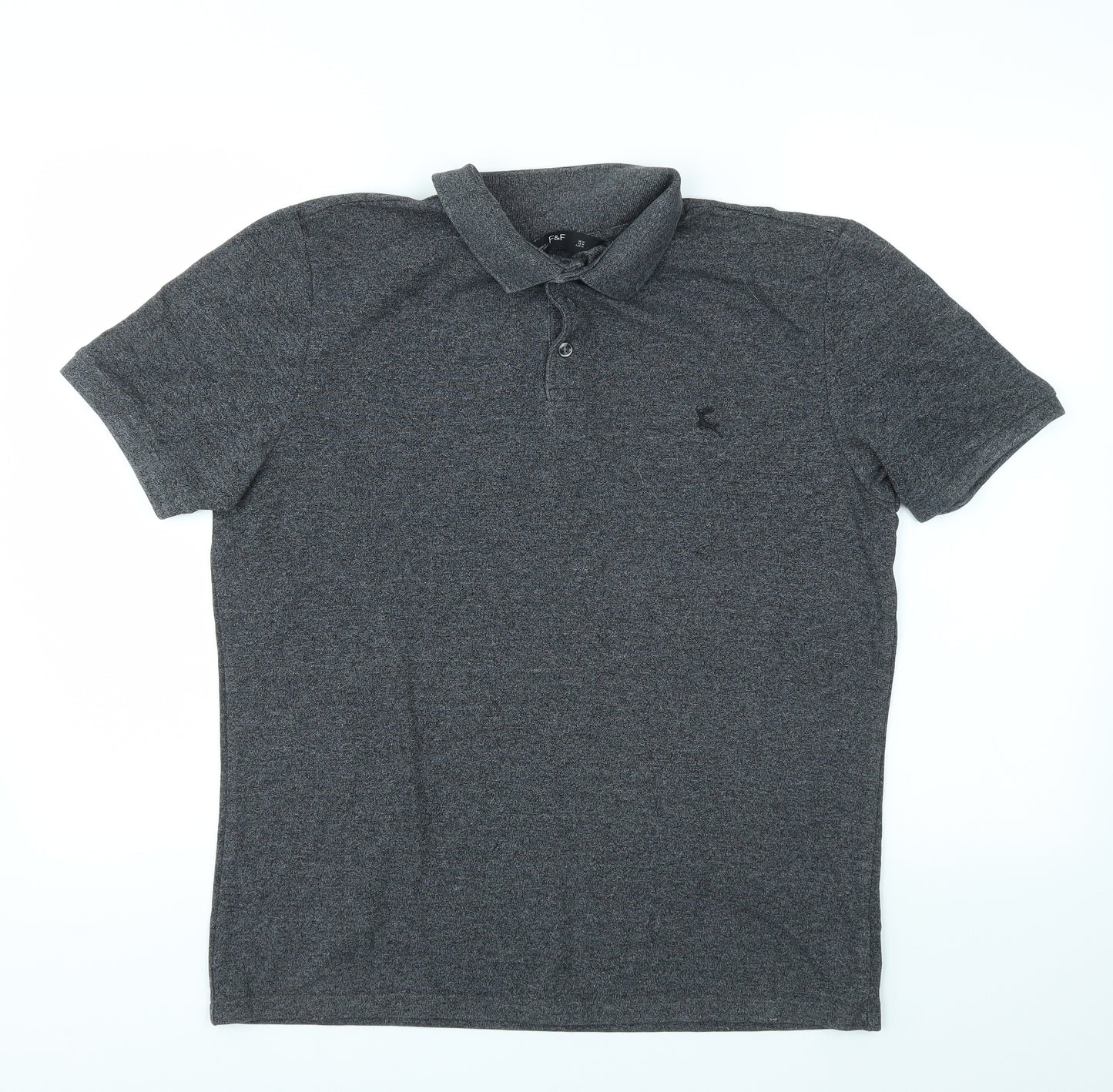 F&F Mens Grey    Polo Size M