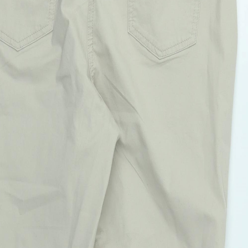 Bonmarché Womens Beige   Capri Trousers Size 14 L23 in