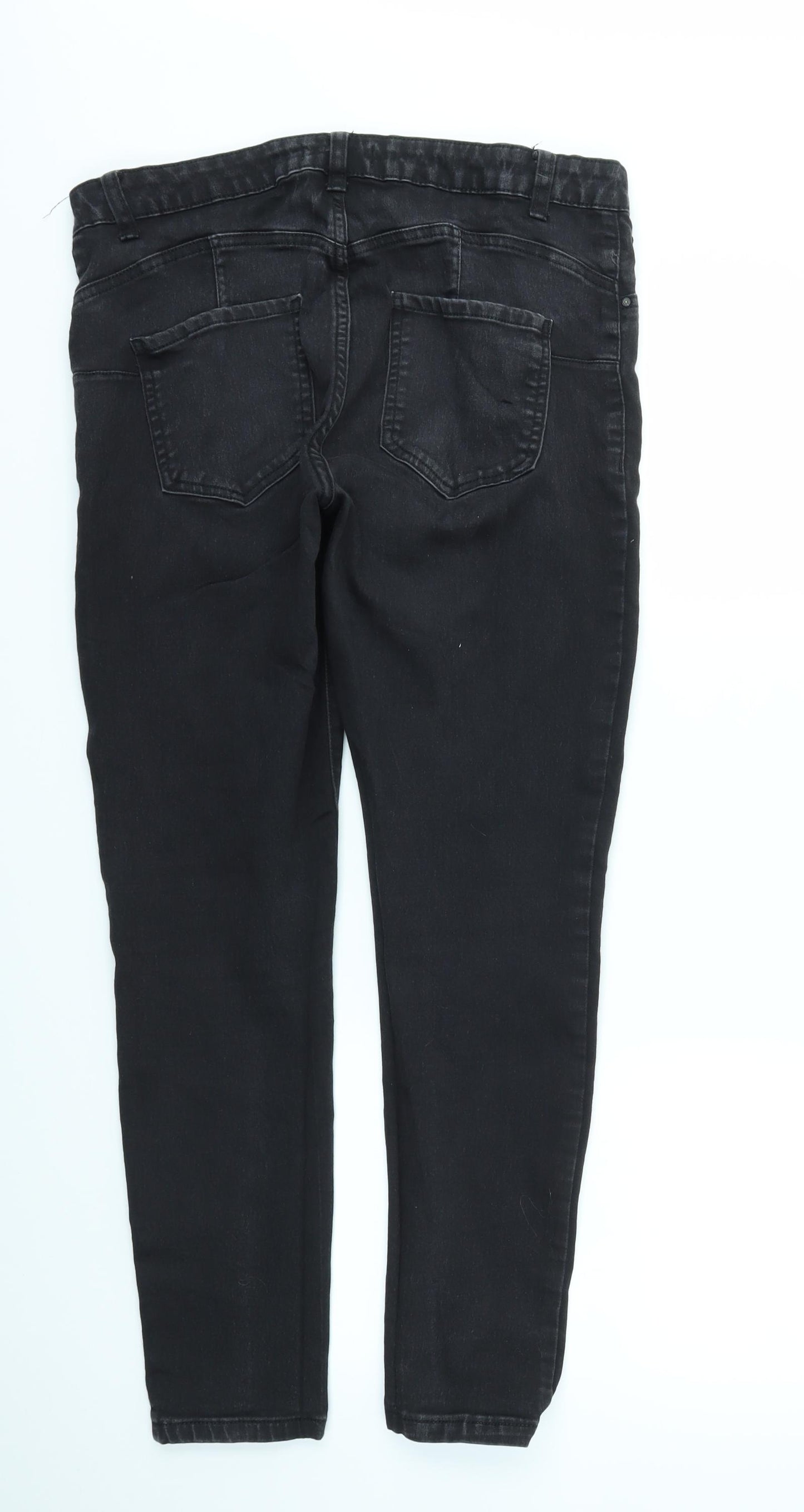 DENIM&CO Womens Black   Mom Jeans Size 18 L27 in