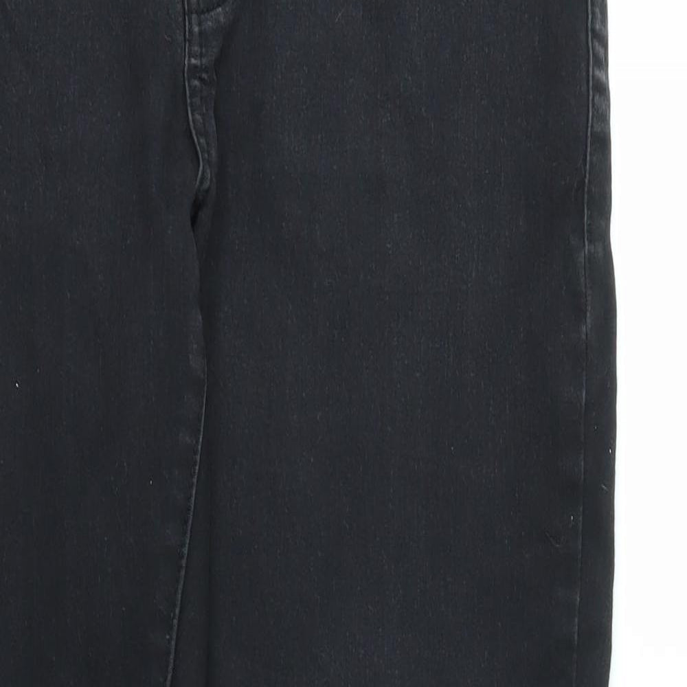 DENIM&CO Womens Black   Mom Jeans Size 18 L27 in