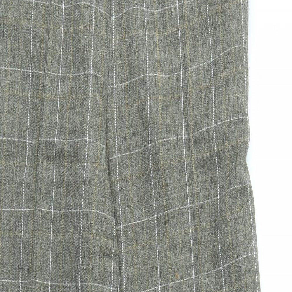 Damart Womens Brown Check  Trousers  Size 12 L27 in