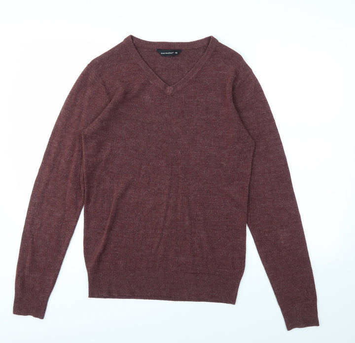 Cedar Wood State Mens Red   Pullover Sweatshirt Size XS