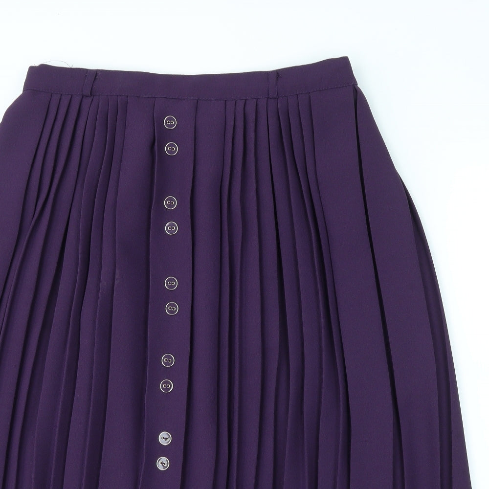 Bonmarché Womens Purple   Flare Skirt Size 20  - stretch waistband